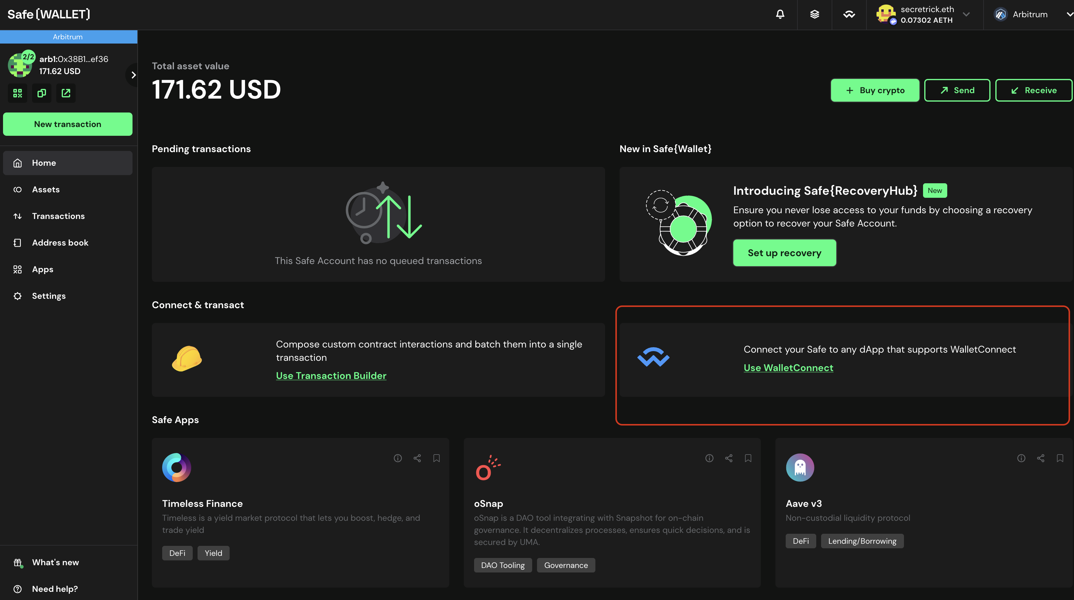 Click use WalletConnect Click use WalletConnect