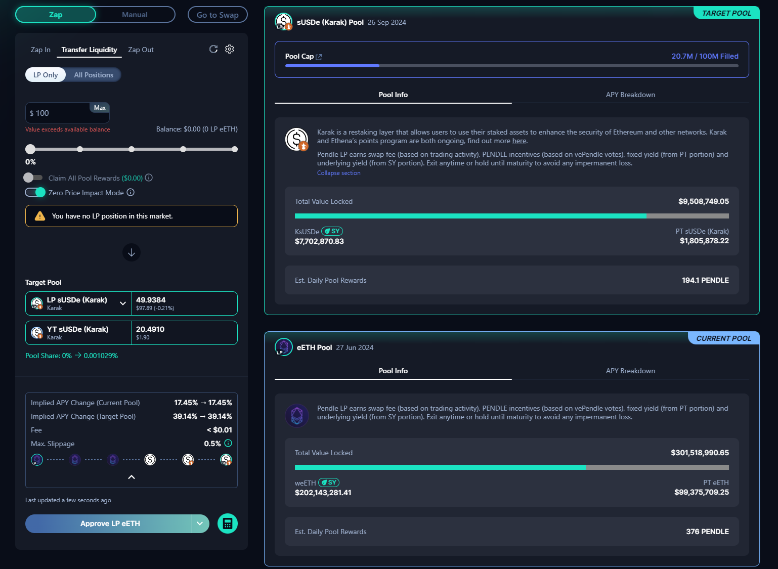 Transfer Liquidity Transfer Liqudiity