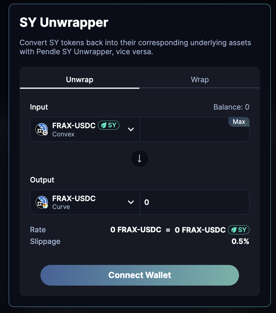 SY Unwrapper Window SY Unwrapper Window